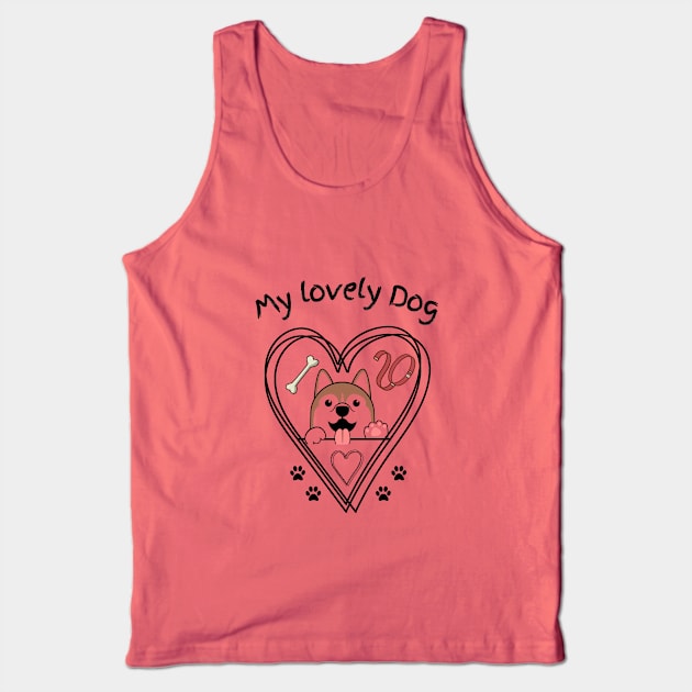 My Lovely Dog Tank Top by Mr.Dom store